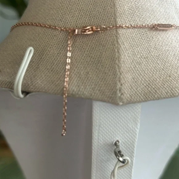 Clover Heart Rose Gold Plated Silver Necklace - Picture 5 of 7